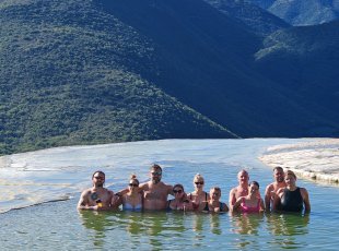 Koupačka s výhledem u Hierve el Agua